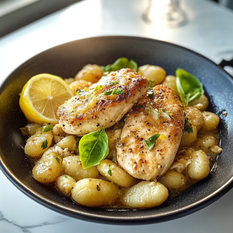 Zesty Lemon Gnocchi Chicken Recipe