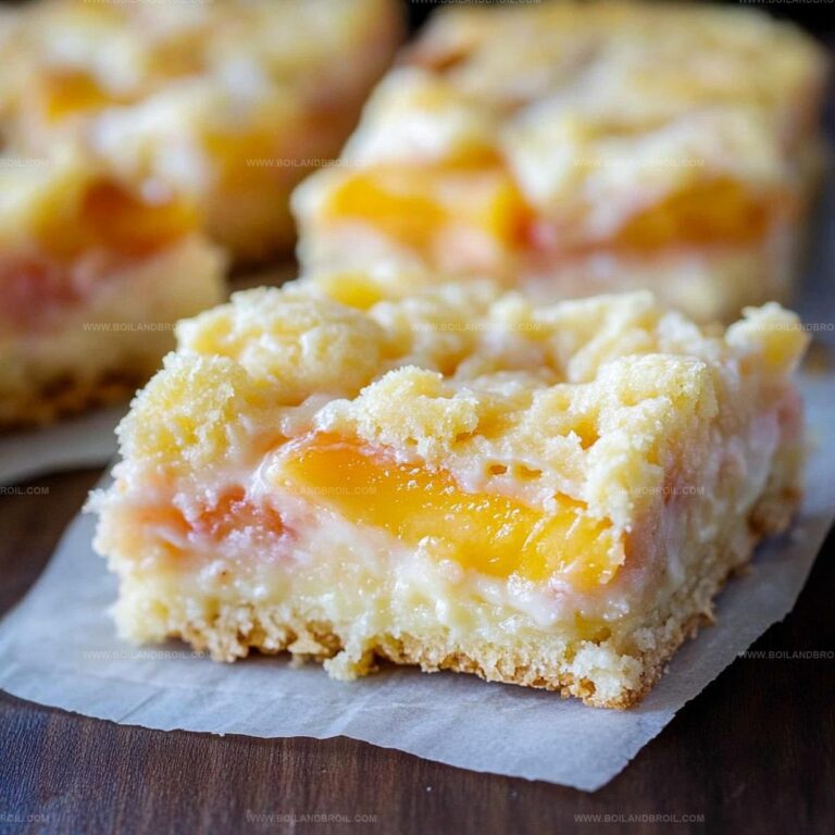 Peaches and Cream Bars Recipe