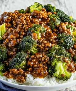 Honey Garlic Ground Beef And Broccoli Recipe