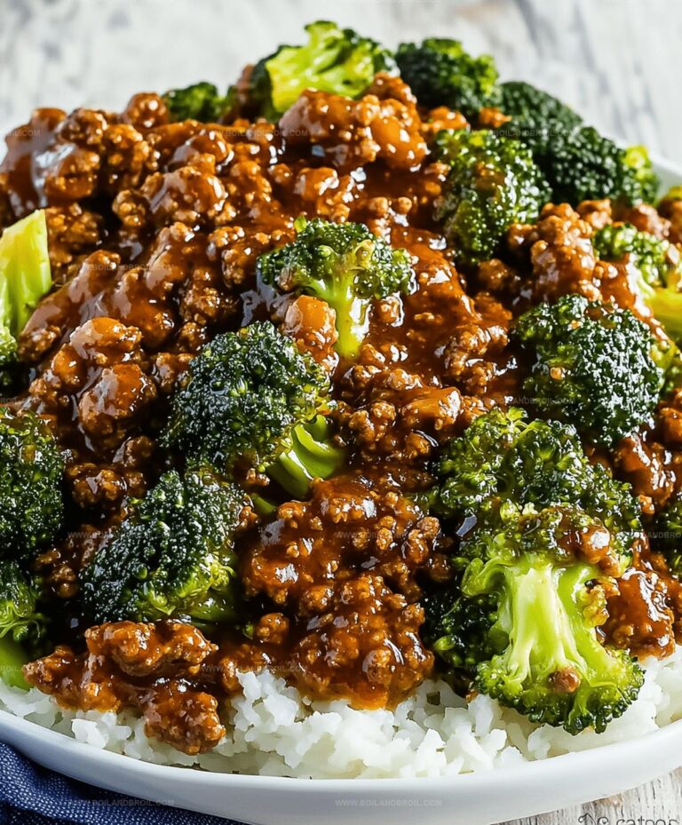 Honey Garlic Ground Beef And Broccoli Recipe