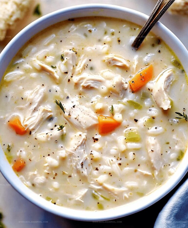 Creamy Chicken And Rice Soup Recipe