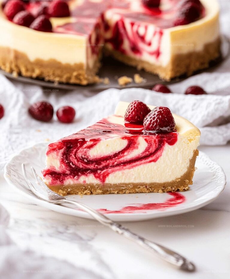 Strawberry Swirl Cheesecake Recipe