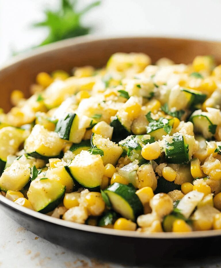 Parmesan Zucchini And Corn Skillet Recipe