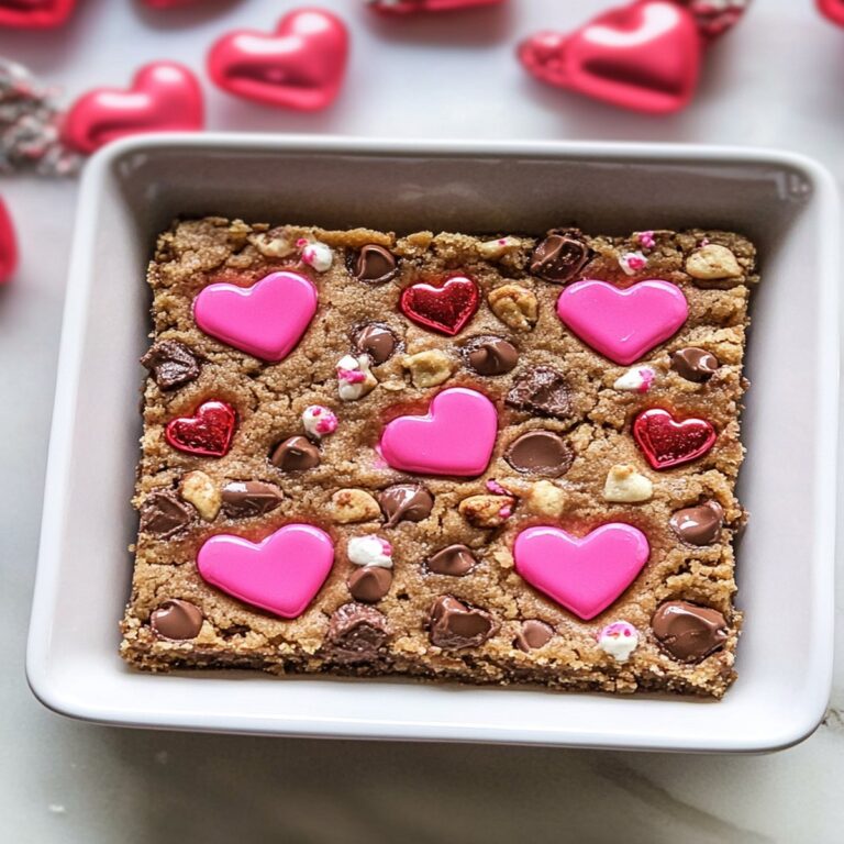 Valentines Day Cookie Bars Recipe