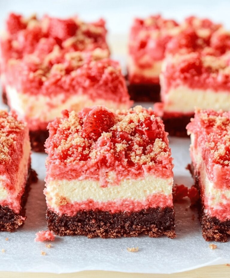 Strawberry Cheesecake Brownies Recipe