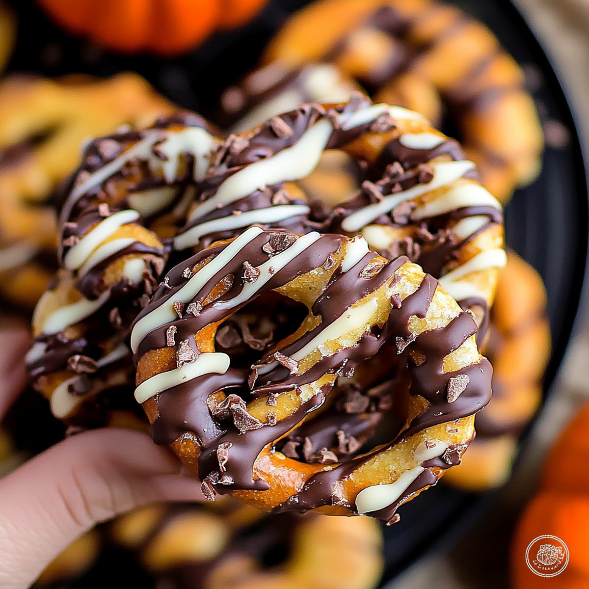 Pumpkin Spice Chocolate Covered Pretzels Recipe