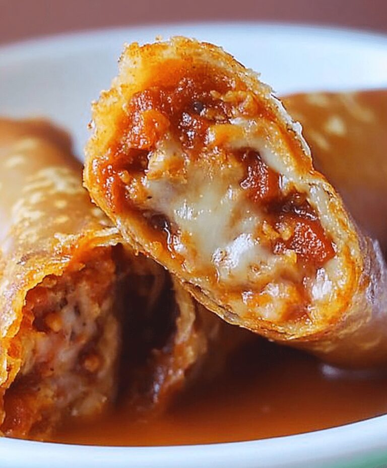 Pepperoni Pizza Egg Rolls Recipe