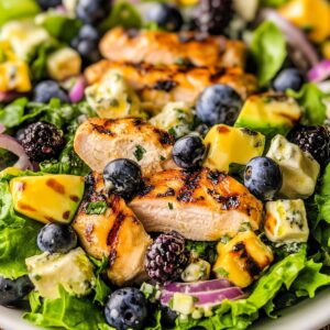 Grilled Chicken Salad with Blueberry Vinaigrette Recipe