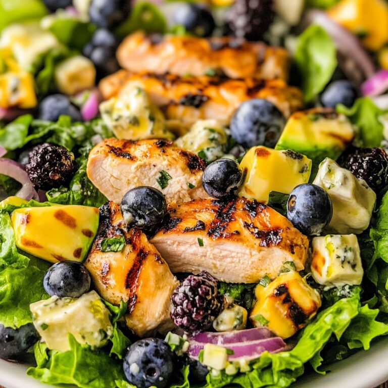 Grilled Chicken Salad with Blueberry Vinaigrette Recipe