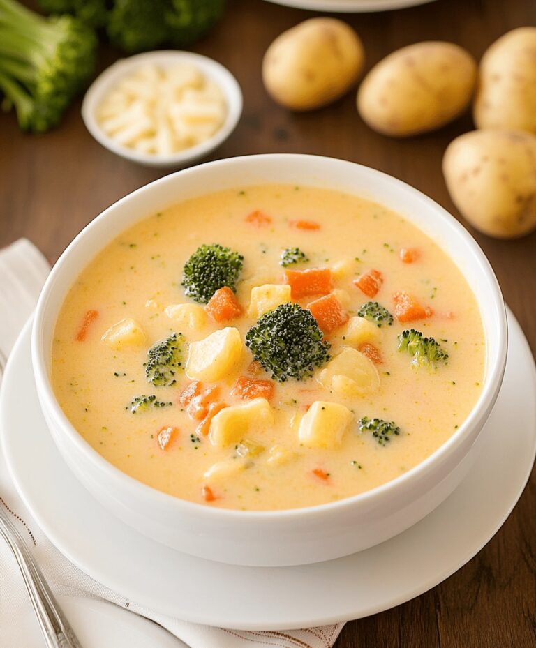 Broccoli Potato Cheese Soup Recipe