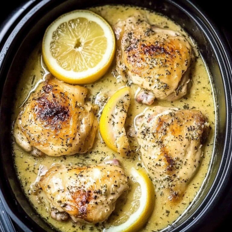 Creamy Lemon Chicken Thighs Recipe