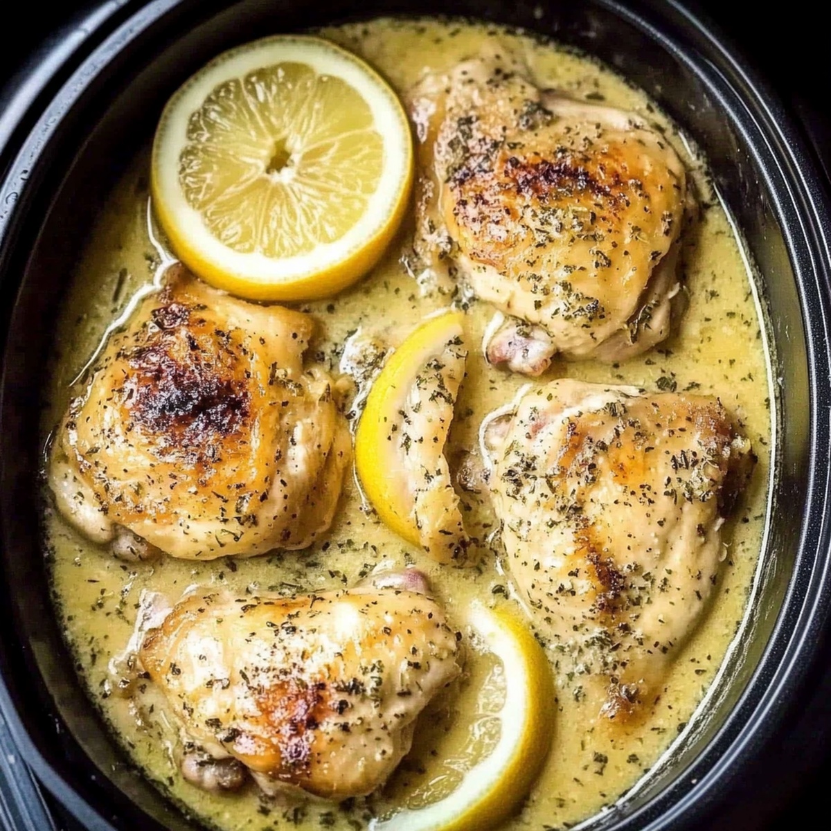 Creamy Lemon Chicken Thighs Recipe