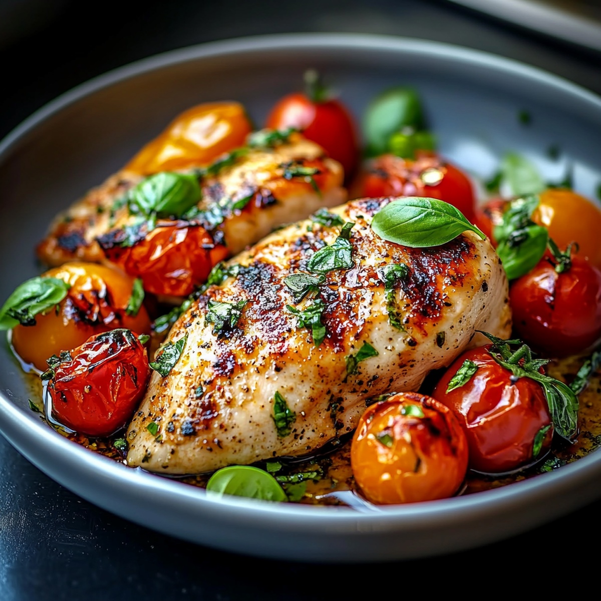 Simple Tomato Basil Chicken Recipe