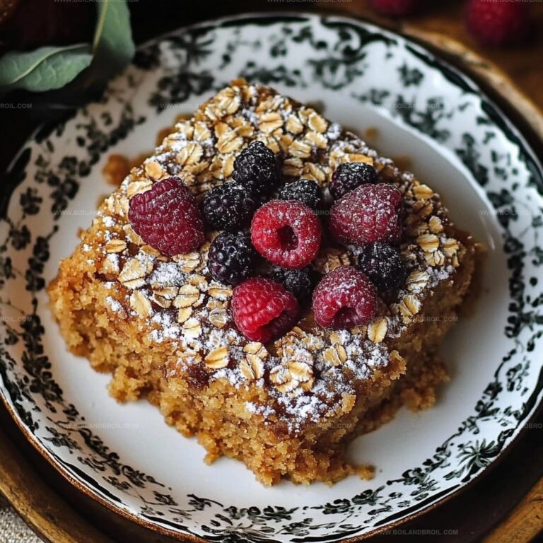 Lazy Day Oatmeal Cake Recipe