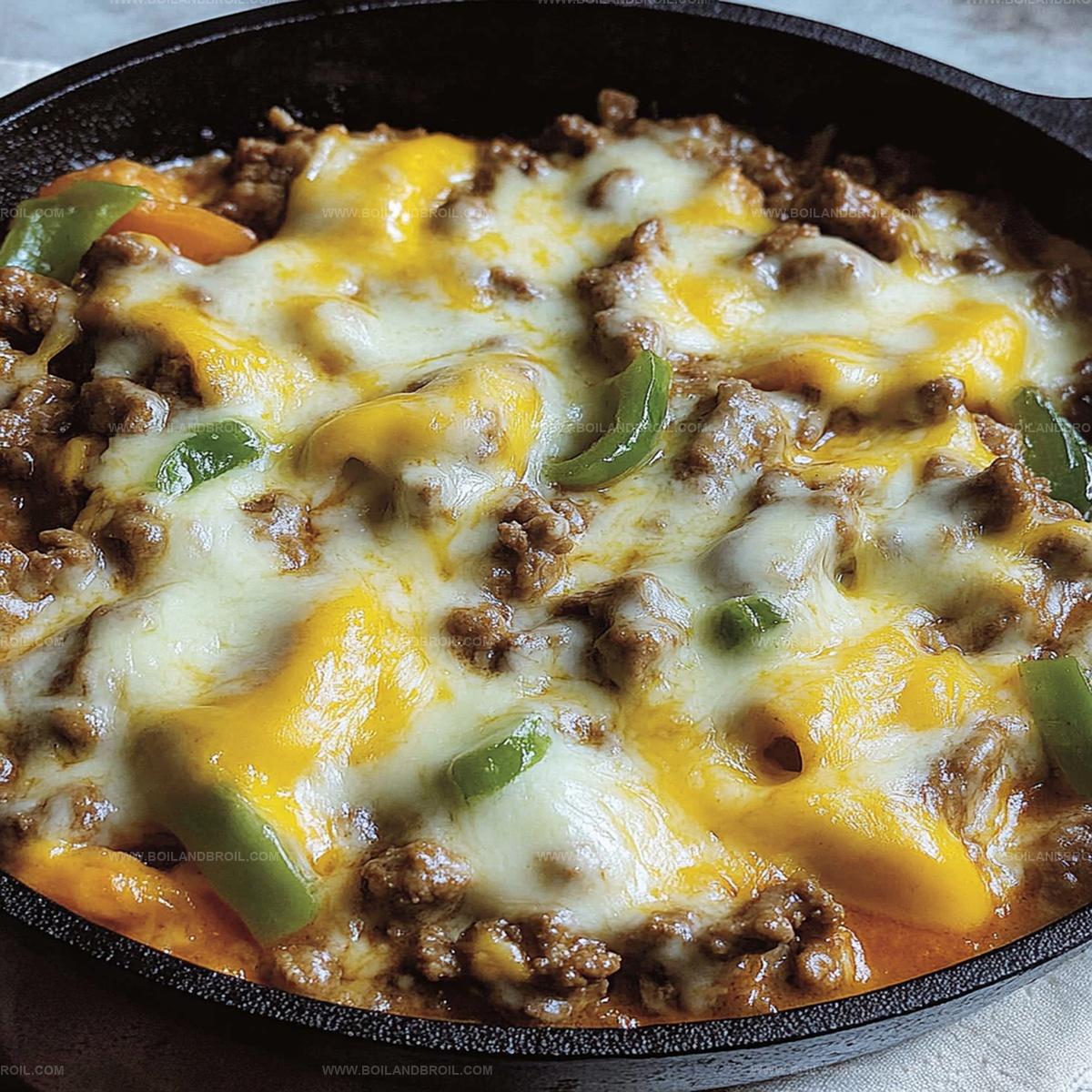 Philly Cheese Beef Skillet Recipe