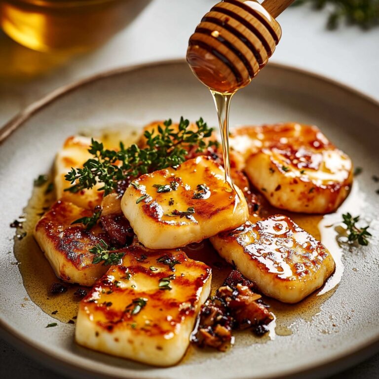 Golden Halloumi with Honey & Thyme Recipe