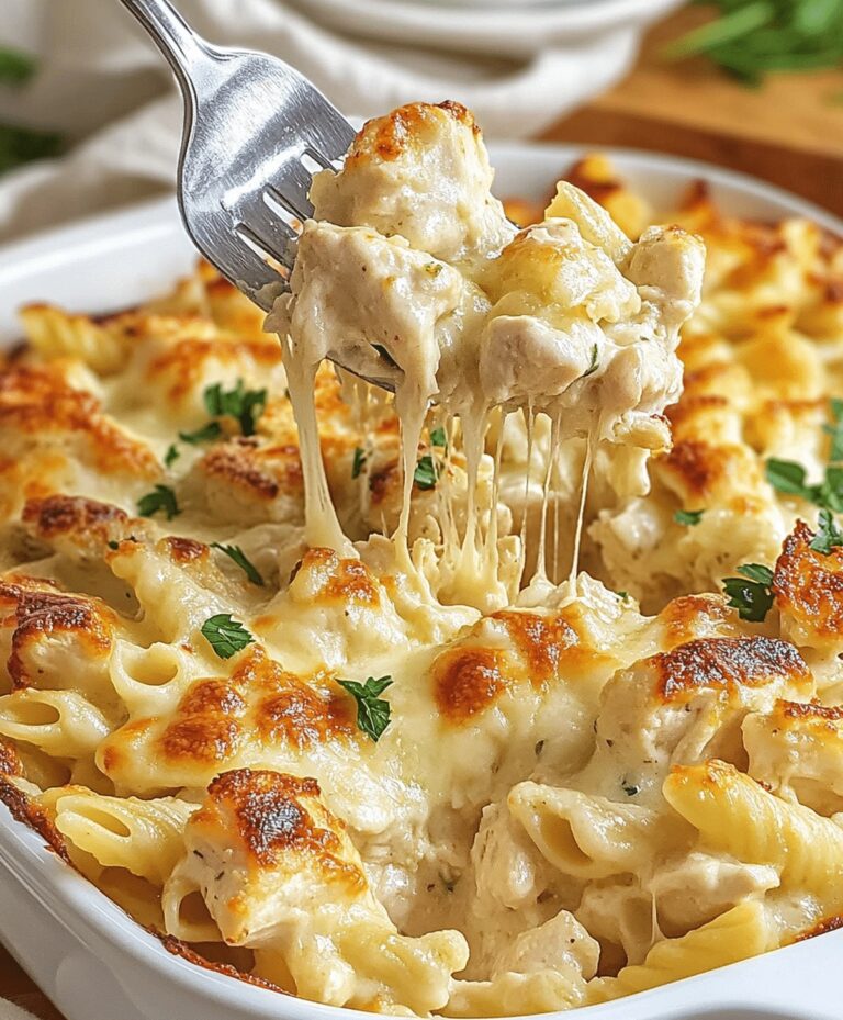 Garlic Parmesan Chicken Pasta Bake Recipe