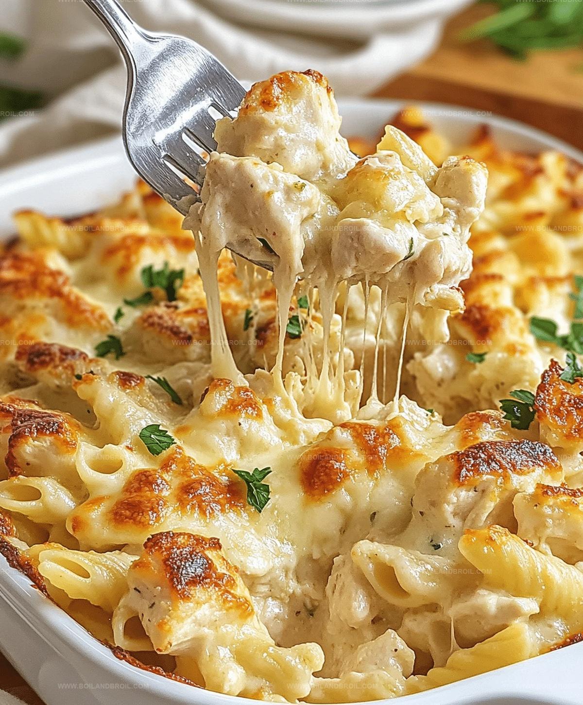 Garlic Parmesan Chicken Pasta Bake Recipe