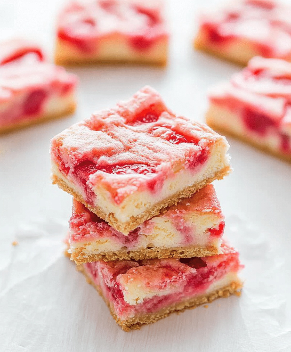 Strawberry White Chocolate Gooey Bars Recipe