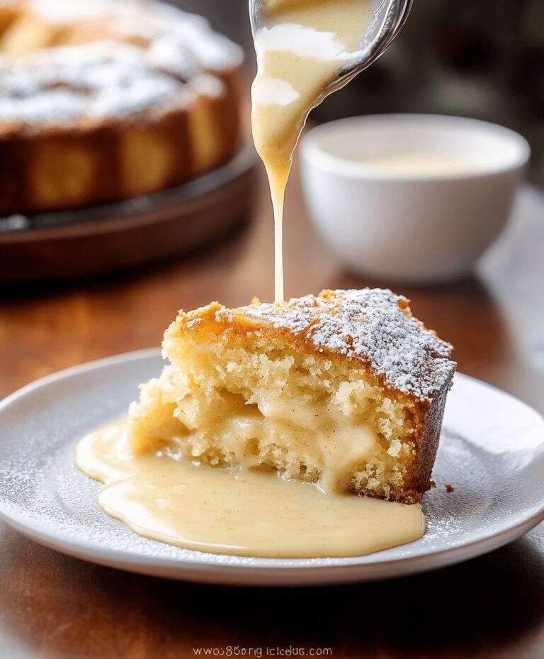 French Apple Cake With Maple Ginger Custard Sauce Recipe