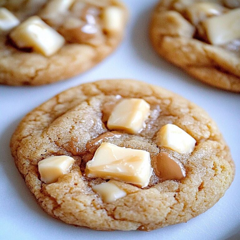 White Chocolate Caramel Chunk Cookies Recipe