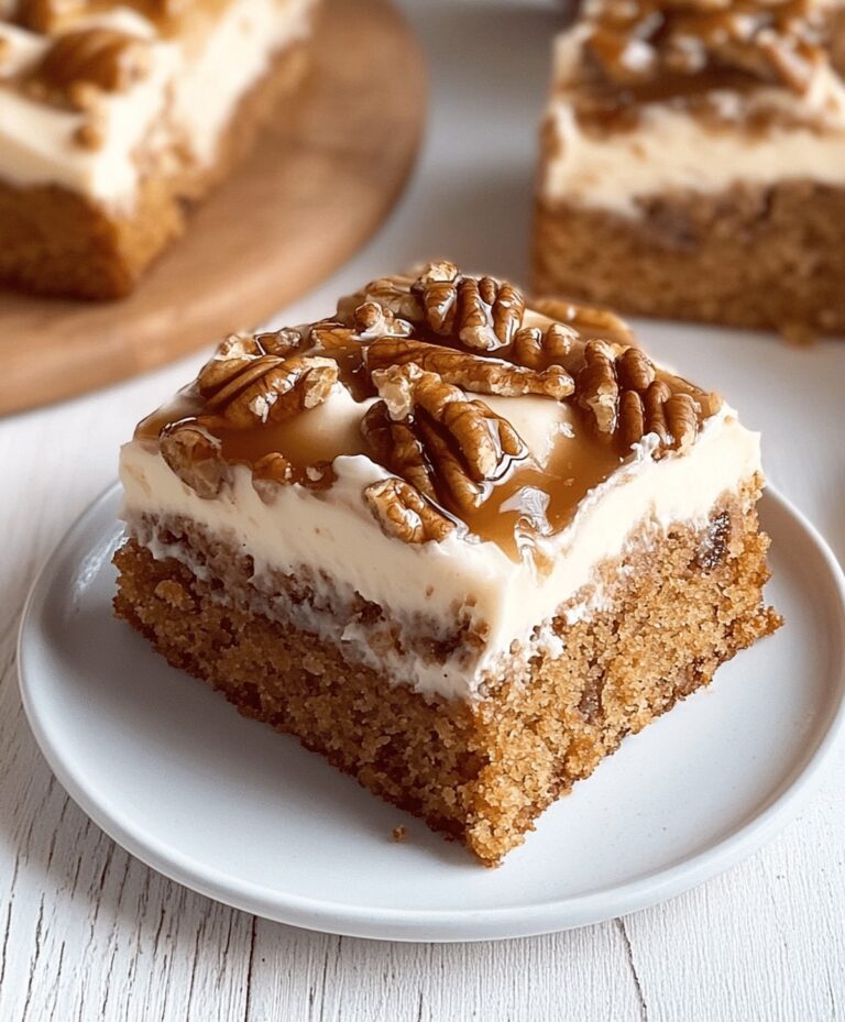 Pecan Pie Snack Cake With Maple Buttercream Recipe