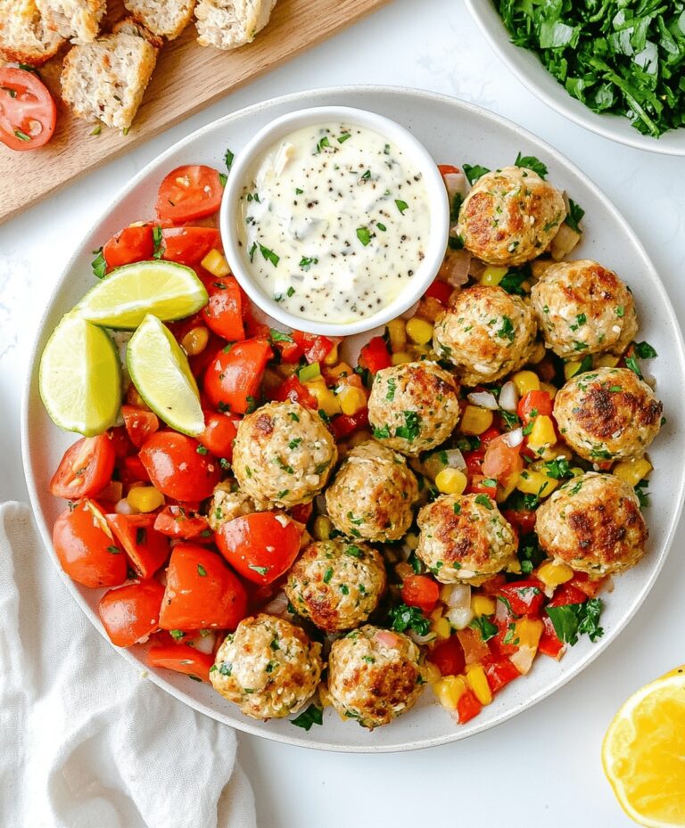 Mediterranean Chicken Meatballs Recipe