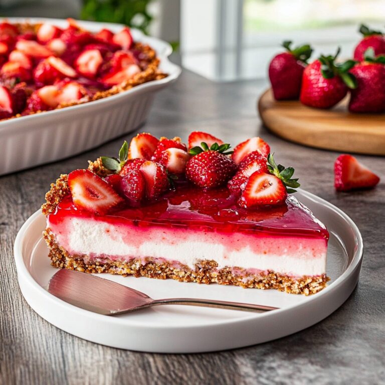 Strawberry Pretzel Cheesecake Recipe