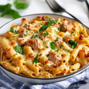 Quick & Creamy Healthy Tuna Pasta Bake Recipe