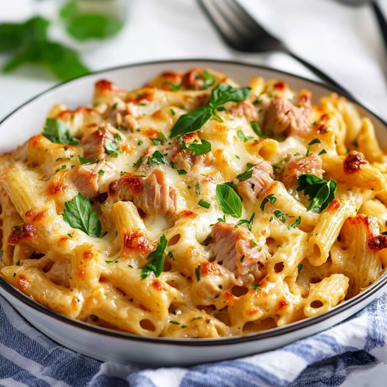 Quick & Creamy Healthy Tuna Pasta Bake Recipe
