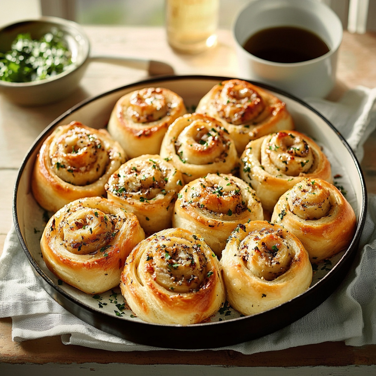 Garlic Swirl Rolls Recipe