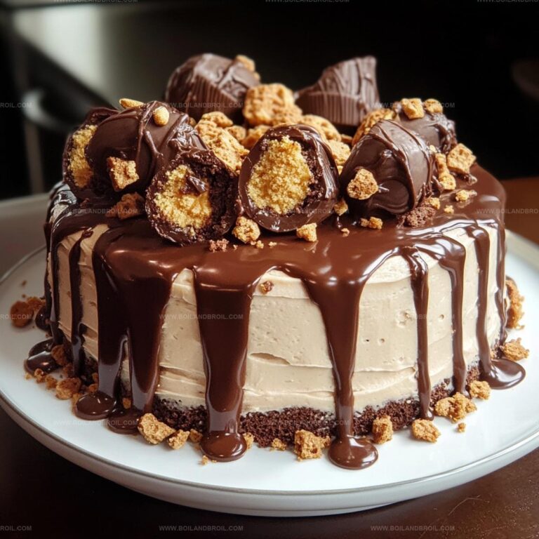 Reeses Peanut Butter Cup Roll Cake Recipe