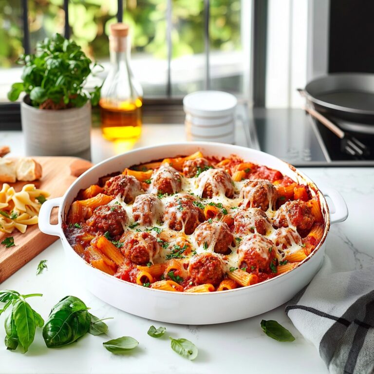 Meatball Pasta Bake Recipe