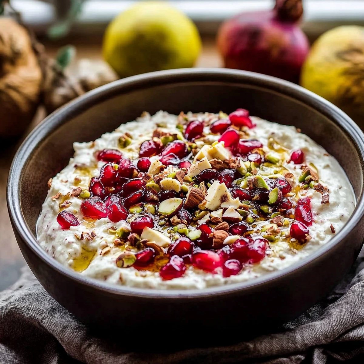 Pomegranate Pistachio Whipped Feta Recipe