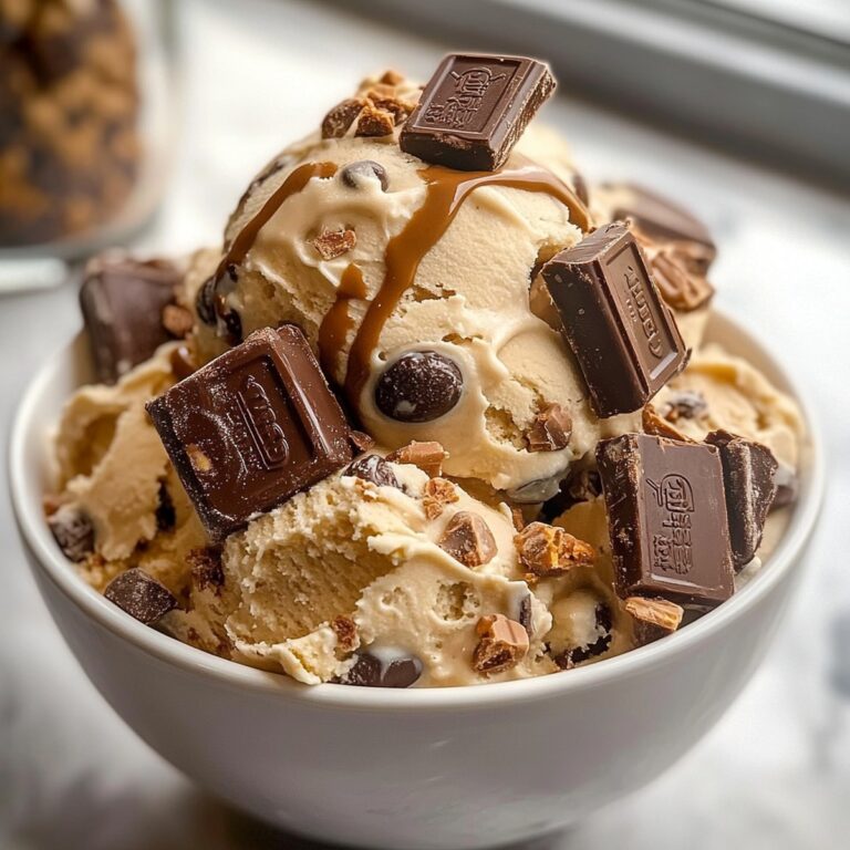 Cookie Dough Snickers & Reeses Ice Cream Dream Recipe