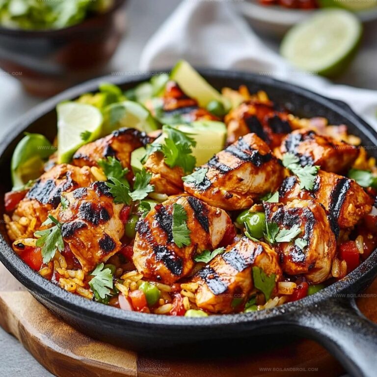 One-Pan Chicken and Rice Taco Skillet Recipe