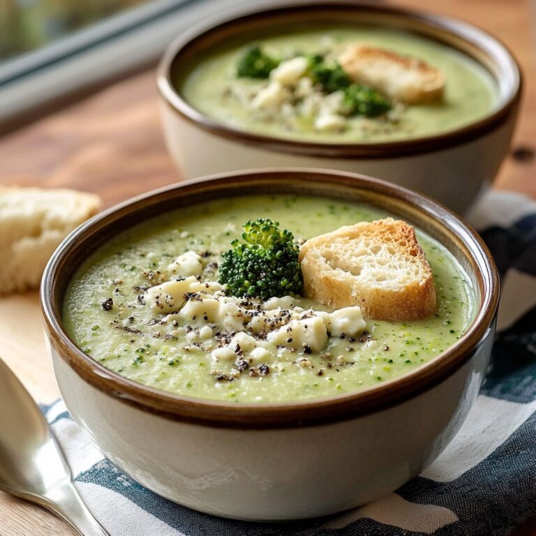 Creamy Broccoli Stilton Soup Recipe