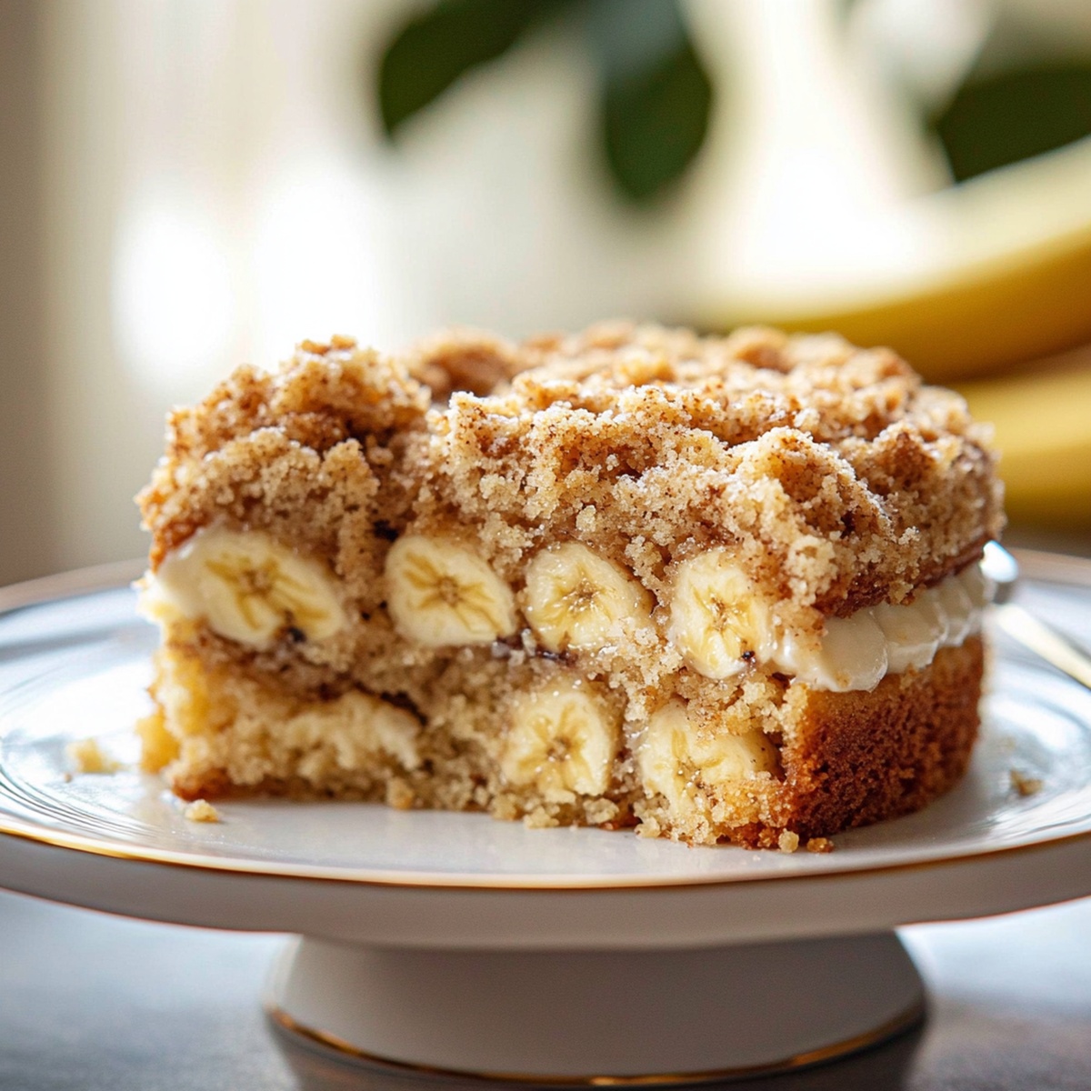 Irresistible Banana Crumb Cake Recipe