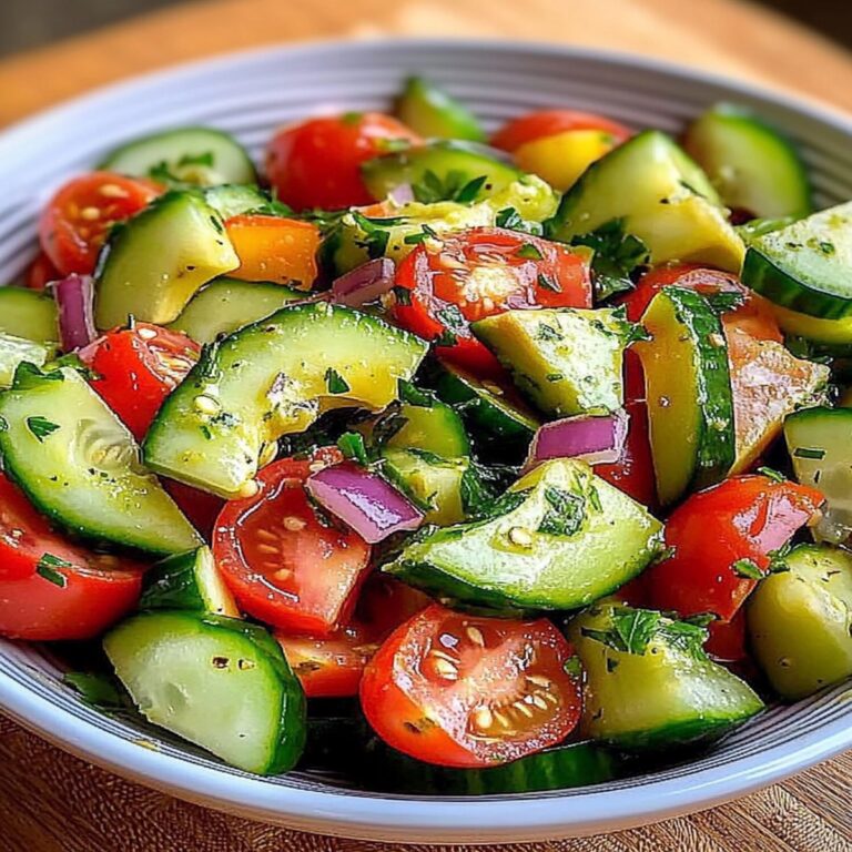 Cucumber Tomato Avocado Salad Recipe