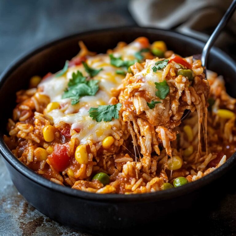 One Pot Chicken Enchilada Rice Casserole Recipe