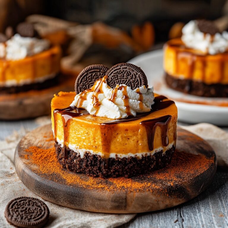 Mini Pumpkin Oreo Cheesecakes Recipe