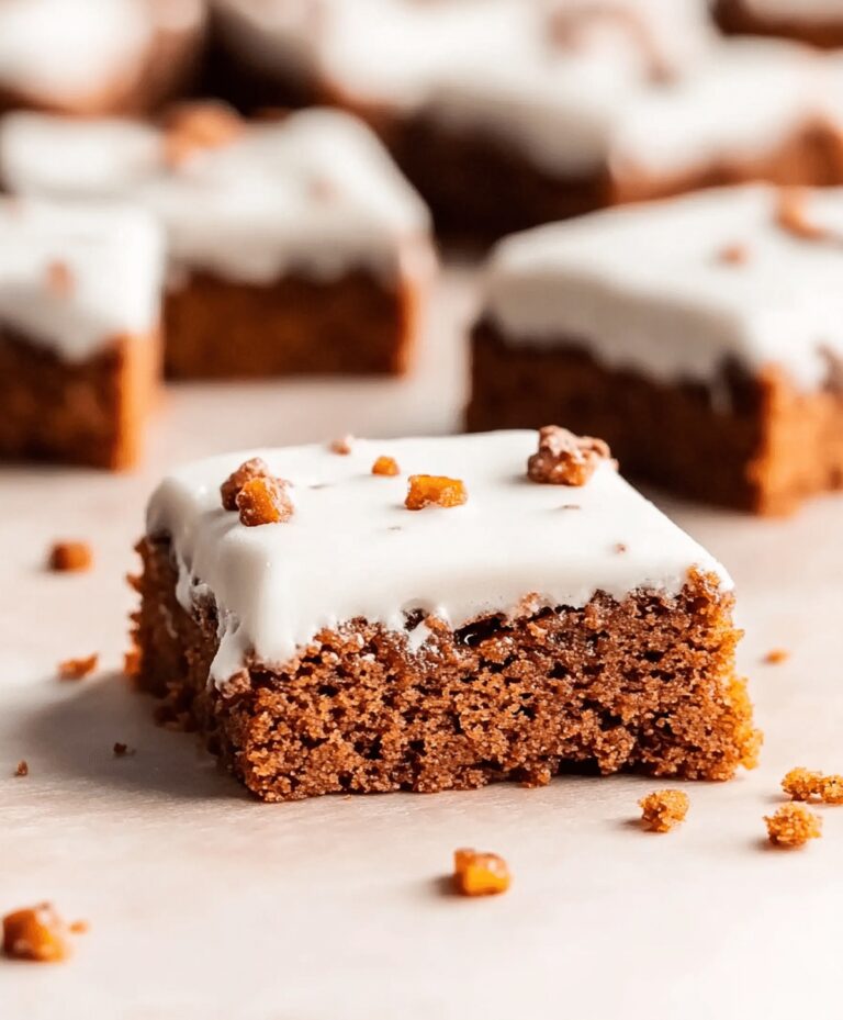 Chewy Gingerbread Bars Recipe