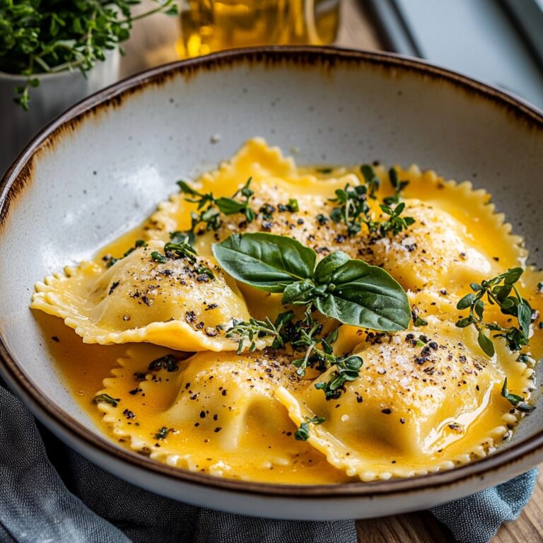 Creamy Sage Sauce for Butternut Squash Ravioli Recipe