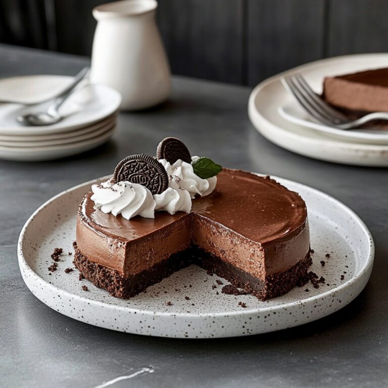 Decadent Chocolate Cheesecake with Oreo Crust Recipe