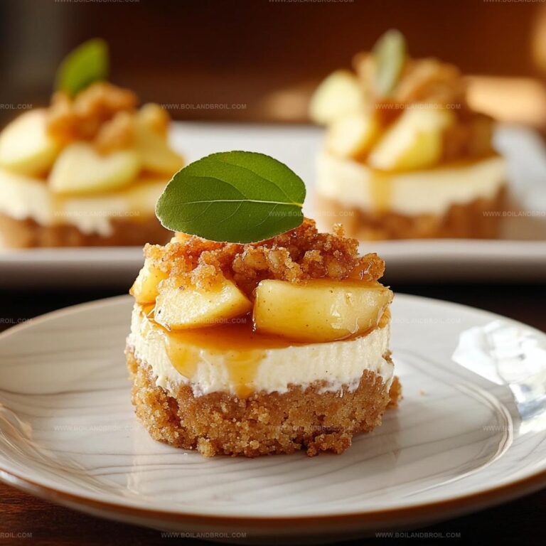 Mini Apple Crisp Cheesecakes Recipe