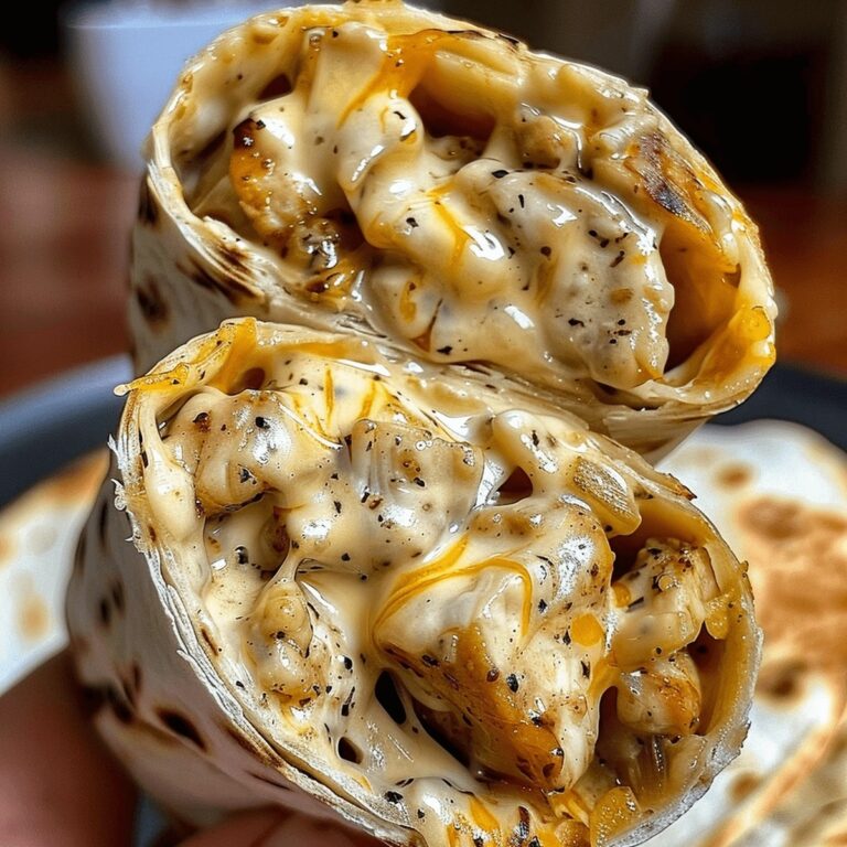Cheesy Garlic Chicken Wraps Recipe