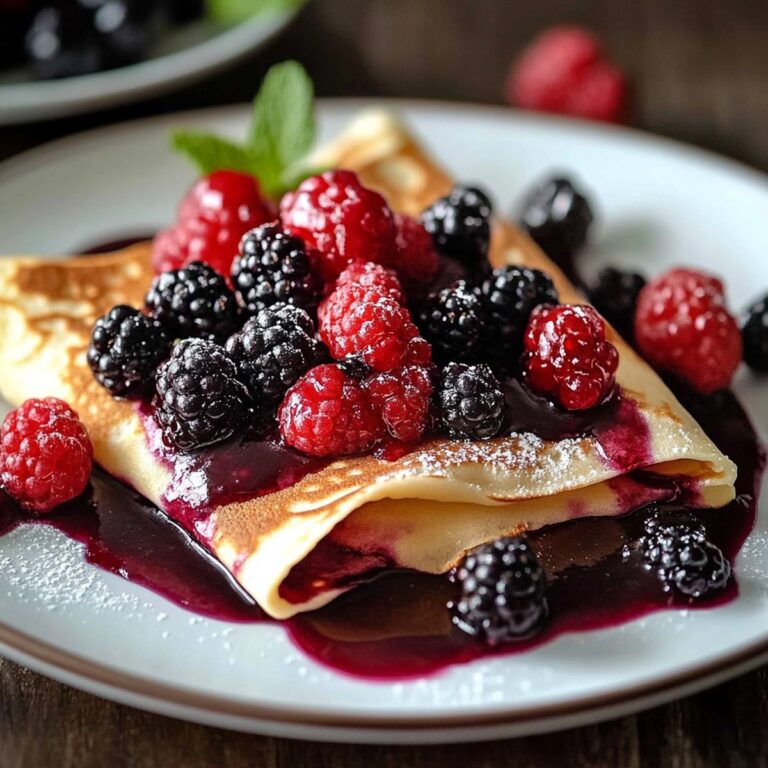 Almond Crepes & Warm Berries Bliss Recipe
