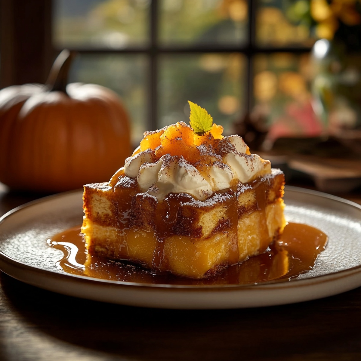 Cozy Pumpkin French Toast Casserole Recipe