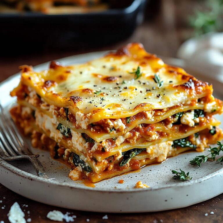 Cozy Butternut Squash & Spinach Lasagna Recipe