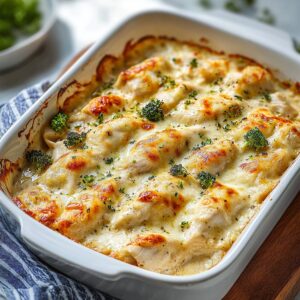 Creamy Chicken Enchilada Casserole Recipe